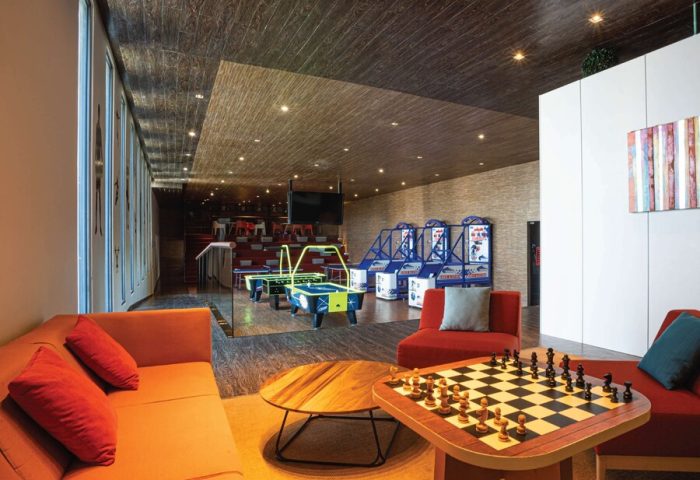 Grand Hyatt Playa Del Carmen Resort's game room. This gay-friendly hotel features air hockey, basketball arcade games, and chess.