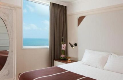 Herods Tel Aviv By The Beach hotel room. Gay-friendly hotel with sea view. Hotel room interior design. Tel Aviv travel for gay men.
