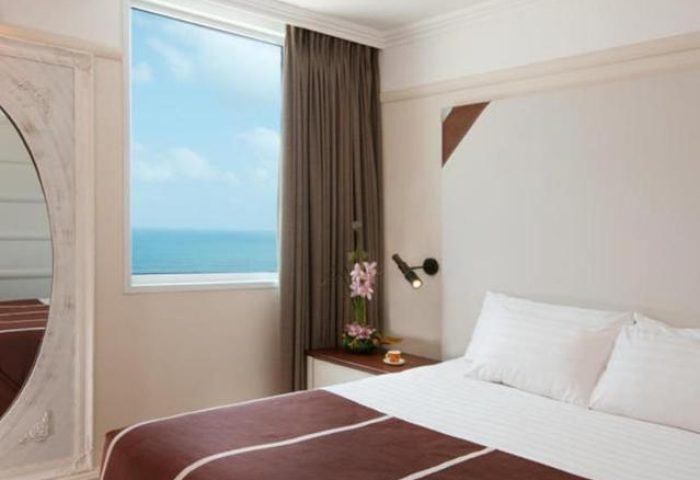 Herods Tel Aviv By The Beach hotel room. Gay-friendly hotel with sea view. Hotel room interior design. Tel Aviv travel for gay men.