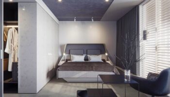 Hotel Herman K by Brøchner Hotels gay-friendly room. Modern design with bed, wardrobe, and stylish decor. Ideal for gay travel.