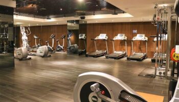 Hotel Midtown Richardson's gym. Treadmills, elliptical machines, and weights. Gay-friendly hotel fitness center for a healthy stay.
