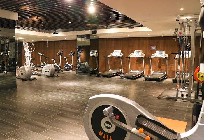 Hotel Midtown Richardson's gym. Treadmills, elliptical machines, and weights. Gay-friendly hotel fitness center for a healthy stay.