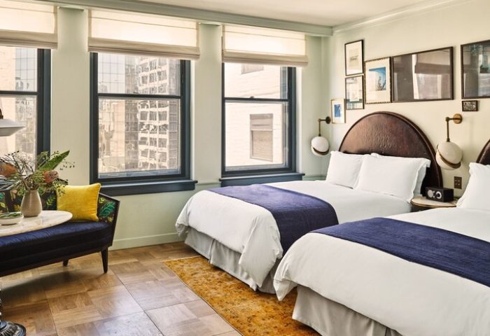 Hotel Per La, Autograph Collection room with two beds, city view. Gay-friendly hotel with stylish decor, perfect for gay travel.