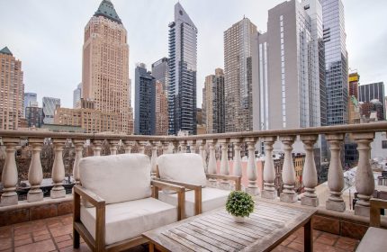 Hotel Scherman, a gay-friendly hotel: Relaxing outdoor terrace featuring city views. Perfect for gay men travel, this hotel offers comfort.