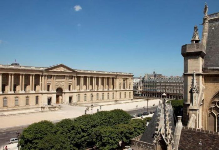 Hotel de la Place du Louvre view. Gay-friendly, pet-friendly hotel near Louvre. Paris architecture, travel advice for gay men.