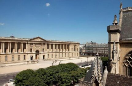 Hotel de la Place du Louvre view. Gay-friendly, pet-friendly hotel near Louvre. Paris architecture, travel advice for gay men.