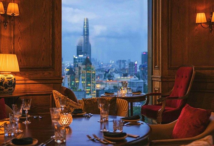 Hôtel des Arts Saigon, MGallery Collection: Gay-friendly hotel dining room with city view. Fine dining experience in Saigon, Vietnam.