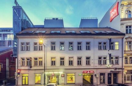 Ibis Praha Old Town Hotel exterior. Gay-friendly, pet-friendly hotel in Prague's Old Town. A great choice for gay travelers.