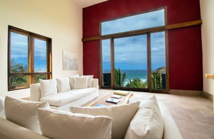 Imanta Resorts Punta De Mita gay-friendly hotel suite. Ocean view from luxury villa. Perfect for gay travelers seeking upscale accommodations.