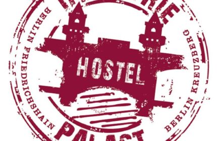 Industriepalast Hostel Berlin logo. A gay-friendly hotel in Friedrichshain-Kreuzberg, Berlin. Great location for gay men travelers.