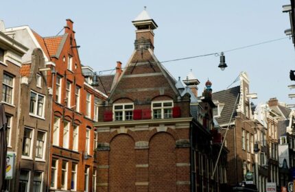 Amsterdam architecture near Inntel Hotels. Gay-friendly, pet-friendly hotel with canal houses. A top choice for gay travel.
