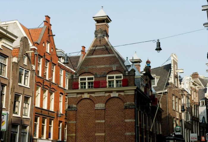 Amsterdam architecture near Inntel Hotels. Gay-friendly, pet-friendly hotel with canal houses. A top choice for gay travel.