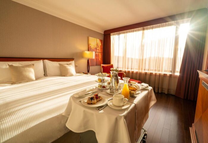 InterContinental Budapest gay-friendly hotel room service. Breakfast in bed at this pet-friendly hotel, perfect for gay travel.