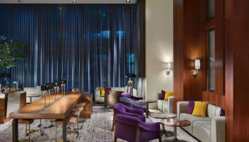 InterContinental San Francisco's stylish lounge area. A gay-friendly hotel with modern decor, perfect for LGBT travelers.