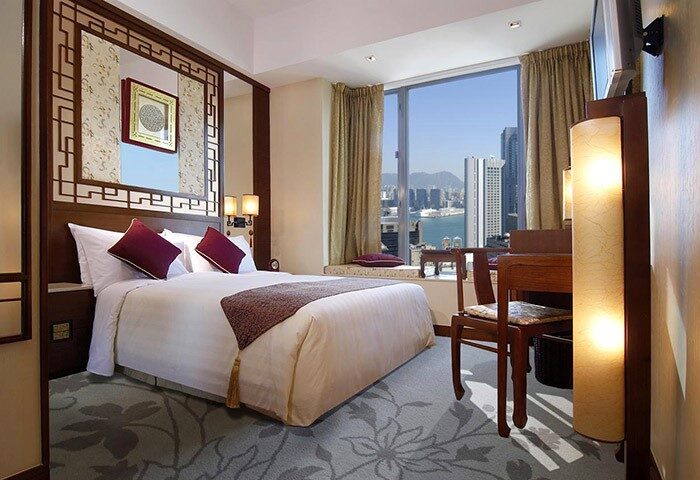 Lan Kwai Fong Hotel @ Kau U Fong: Gay-friendly hotel room with city view. Modern design, comfortable bed. Perfect for gay travelers in Hong Kong.