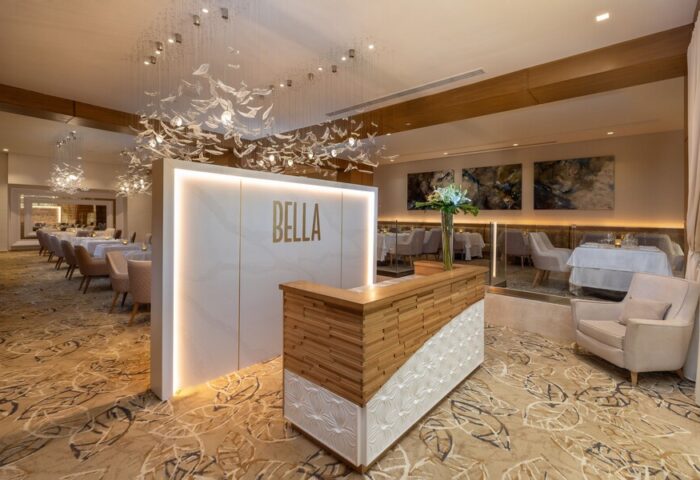 Bella Restaurant at Le Blanc Resort Cancun Adults Only All Inclusive, a gay-friendly hotel. Elegant interior, fine dining.