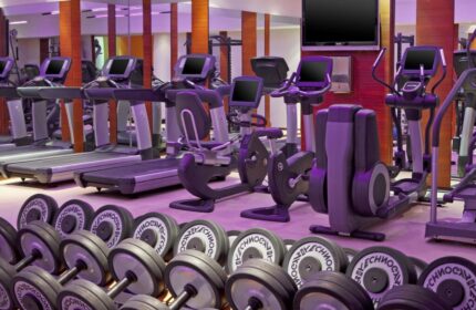 Le Méridien Vienna gay-friendly hotel gym. Dumbbells, treadmills, elliptical trainers, and stationary bikes for a complete workout.