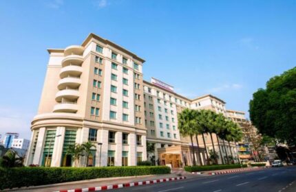 PARKROYAL Yangon Hotel's exterior view. A gay-friendly hotel in Yangon, Myanmar, offering comfortable stays for LGBT travelers.