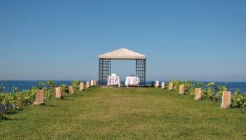 Sheraton Buganvilias Resort gay-friendly wedding venue. Ocean view gazebo for a destination wedding. Romantic setting for gay couples.