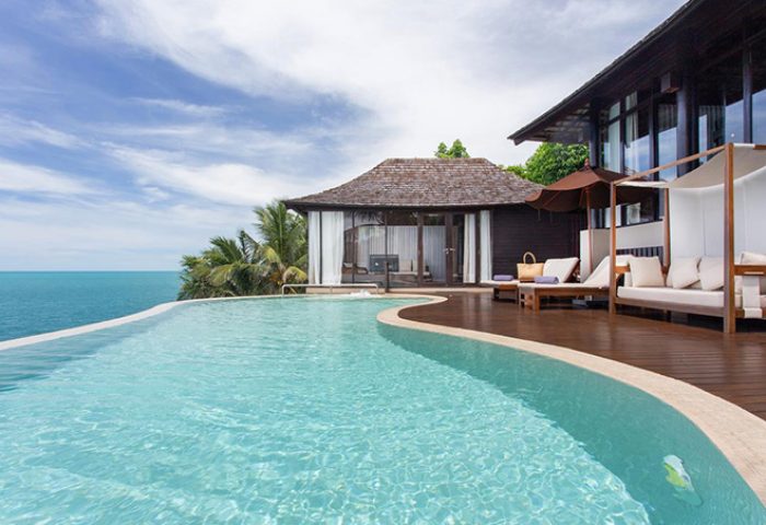 Silavadee Pool Spa Resort view. Gay-friendly hotel with infinity pool, ocean view, and luxury villa. Perfect for gay travel and relaxation.