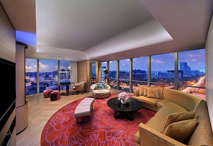 Gay-Friendly Hotel Sofitel Beijing Central: Upscale suite with city views. Luxurious interior, perfect for gay travelers seeking comfort & style.
