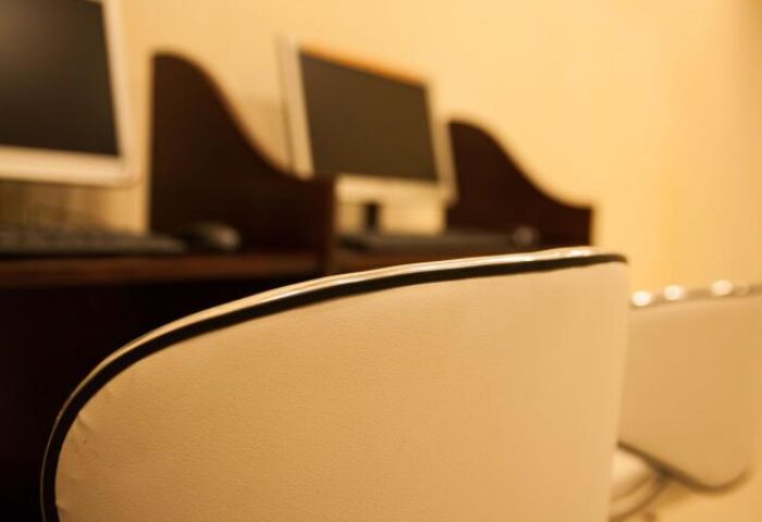 Computers at the Spring Flower Hotel. This gay-friendly hotel offers a business center for guests' convenience. #gaytravel