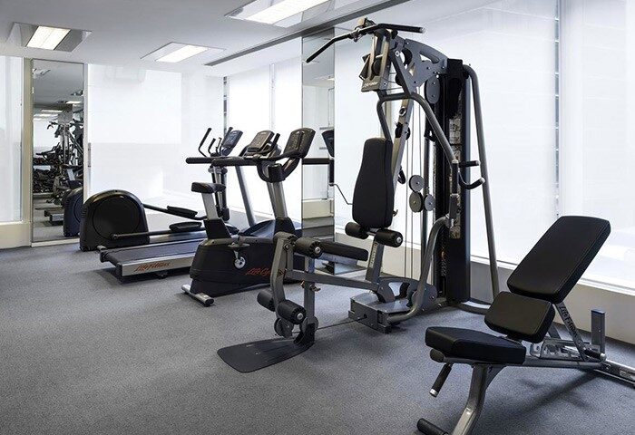 The Jervois gay-friendly hotel gym. Cardio machines, weight machines, and free weights offer a full workout for gay travelers.