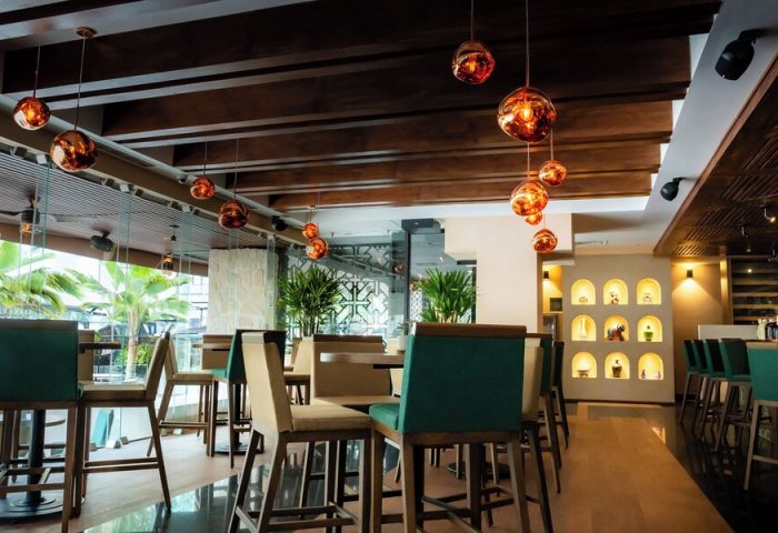 The Reef 28 Hotel & Spa restaurant. Luxury adults-only all-inclusive suites. Gay-friendly hotel with optional all-inclusive.