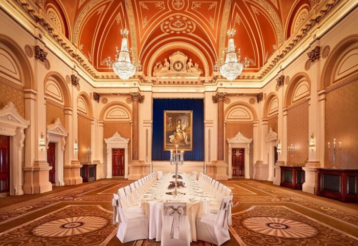 The College Green Dublin Hotel's ballroom. Gay-friendly The Westin Dublin, Autograph Collection, offers luxury & elegance for gay travelers.