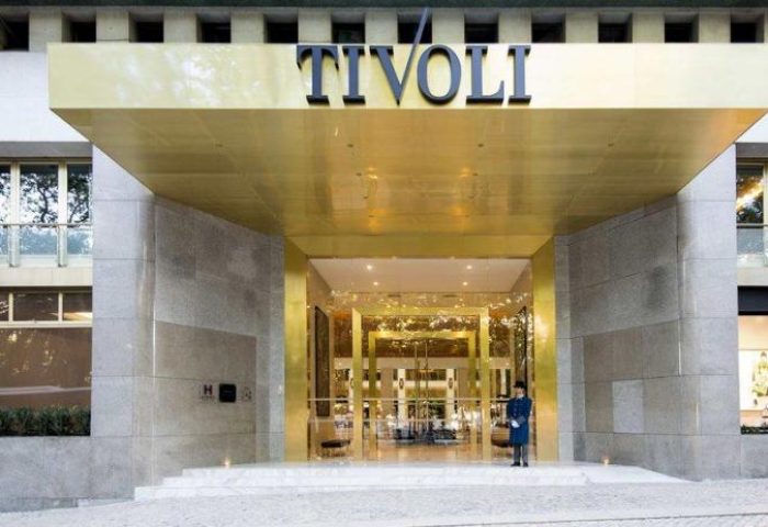 Tivoli Avenida Liberdade Hotel entrance. Gay-friendly hotel in Lisbon, Portugal. Luxury travel destination for gay men. The Leading Hotels of the World.