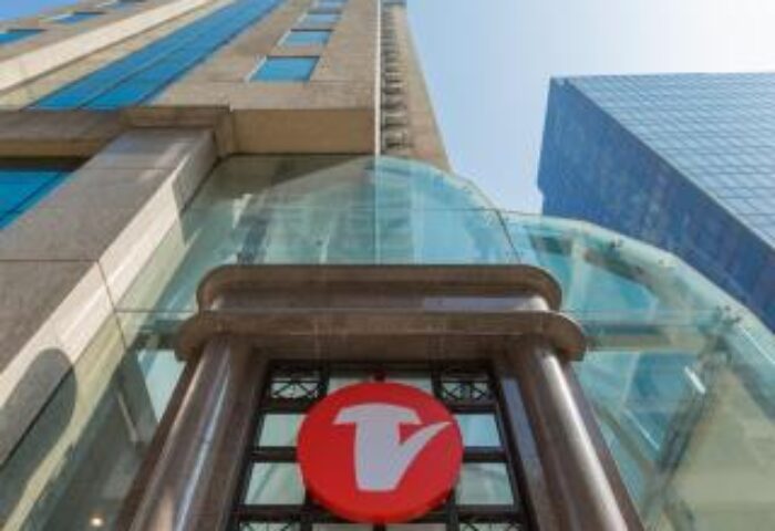 Travelodge Central Hollywood Road entrance. This gay-friendly hotel offers a great location. Modern architecture in Hong Kong.