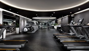 W Toronto gay-friendly hotel gym. Treadmills and elliptical machines in a modern, well-lit fitness center. Hotel gym for gay travelers.