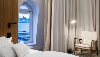 Hotel Century Old Town Prague room. City Center view from window. Popular gay hotel choice. MGallery hotel.