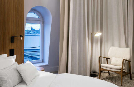 Hotel Century Old Town Prague room. City Center view from window. Popular gay hotel choice. MGallery hotel.