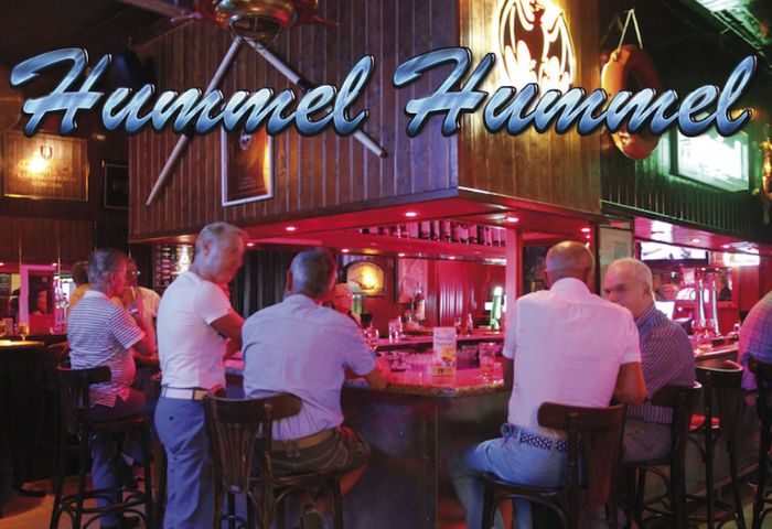 Hummel Hummel Gay Bar in Gran Canaria. Men at the bar. Gay travel advice. Gay bar scene. Gran Canaria nightlife.