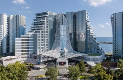 JW Marriott Hotel Istanbul Marmara Sea: Exterior view of the luxury hotel, a gay-friendly destination with modern architecture and sea views.