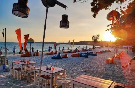 Sunset at The Cocoon Hostel Near Koh Samet Beach