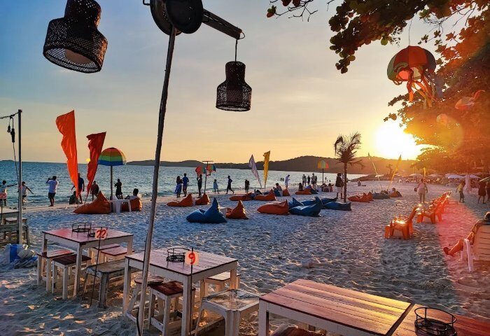 Sunset at The Cocoon Hostel Near Koh Samet Beach