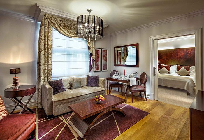 Luxury suite at The Grand Mark Prague, a leading gay-friendly 5-star hotel in Prague City Center. Affordable elegance for gay travelers.