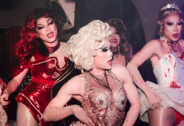 Drag queens at Peach Hanoi, Vietnam. Gay travel advice: nightlife, entertainment, and LGBTQ+ scene in Hanoi. Performers in drag costumes.