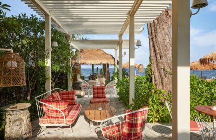 Hua Hin's The Standard gay hotel offers the perfect beach holiday near Bangkok. Relax in stylish outdoor seating with ocean views.