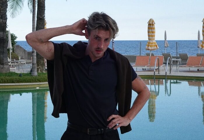 Gay Man by Outdoor Swimming Pool Next Hotel Madeira
