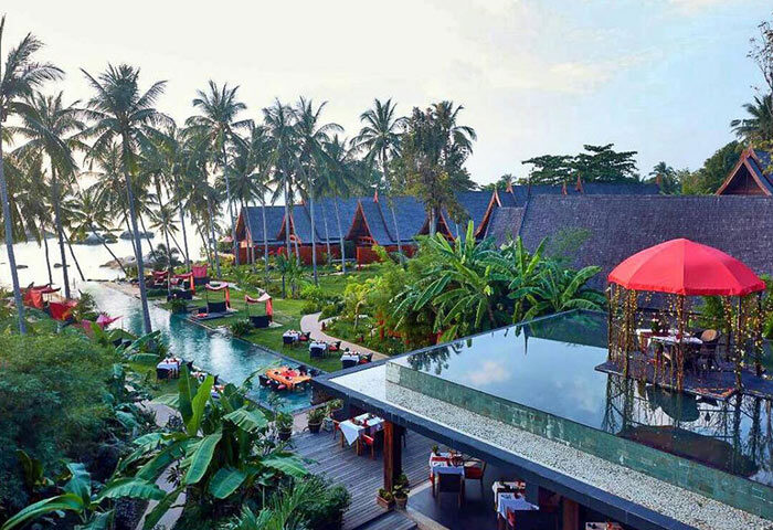 Kupu Kupu Phangan Beach Villas & Spa: Real Thai-style beachfront pool villas. Gay-friendly hotel in Koh Phangan, Thailand.