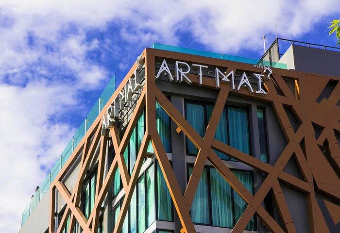 Art Mai Gallery Nimman Hotel Chiang Mai. Unique design of a luxury hotel in Thailand. Gay travel advice.