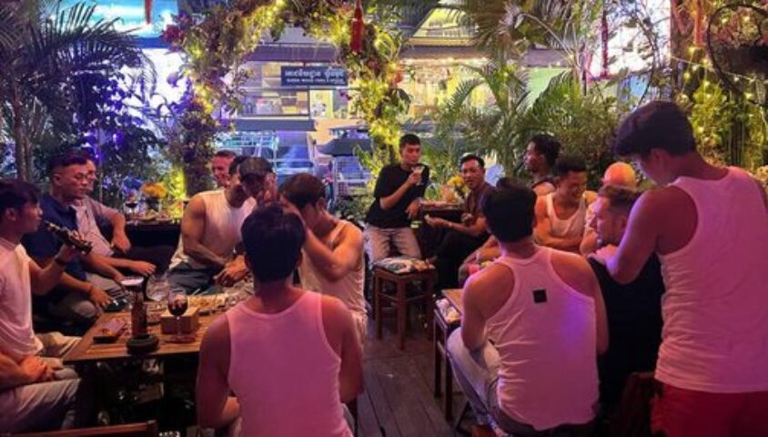 Space Hair Salon & Bar, Phnom Penh. Gay travelers enjoy drinks and music at this popular gay-friendly bar in Cambodia.