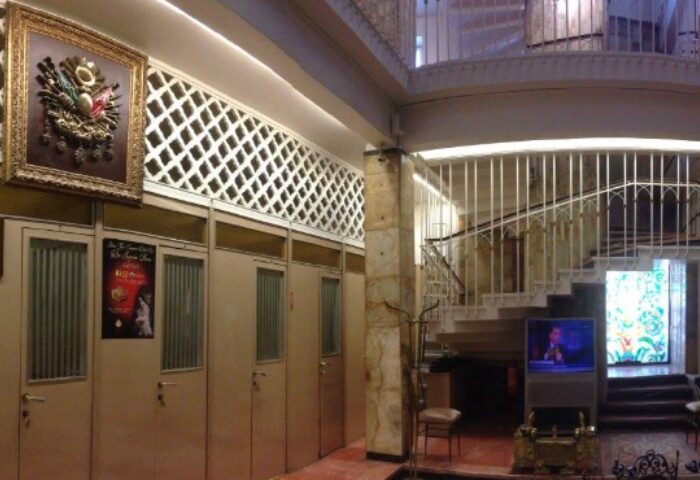 Galatasaray Hamami interior, Istanbul. Doors, stairs, and decorative elements. A gay travel destination. Ottoman-era bathhouse.