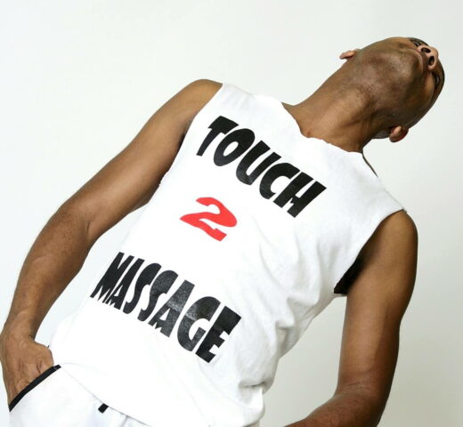 Touch2Massage by Arnie: Man in Touch 2 Massage tank. Gay massage spa ad. A relaxing experience for gay men.