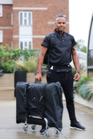 Touch2Massage by Arnie: Gay massage therapist with portable massage table. Mobile spa services for gay men. Travel advice.