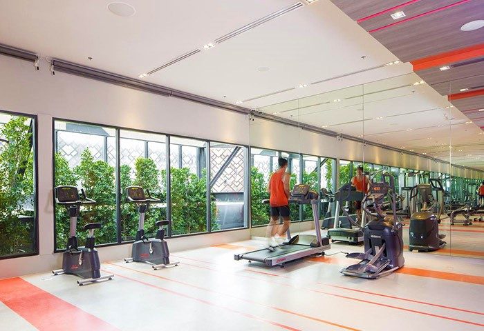 U Nimman Chiang Mai hotel gym. Wellness, cheap, luxury hotel with treadmills, bikes, & elliptical machines. Gay travel advice.