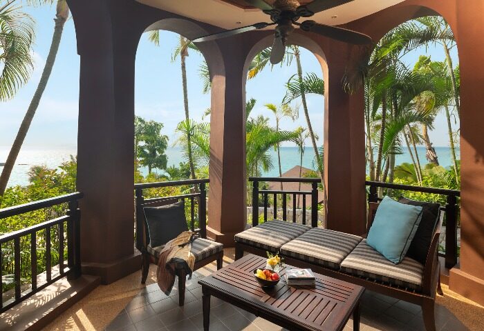 InterContinental Pattaya Resort balcony view for gay honeymoon. Tropical getaway with ocean view from IHG Hotel, perfect for gay travels.